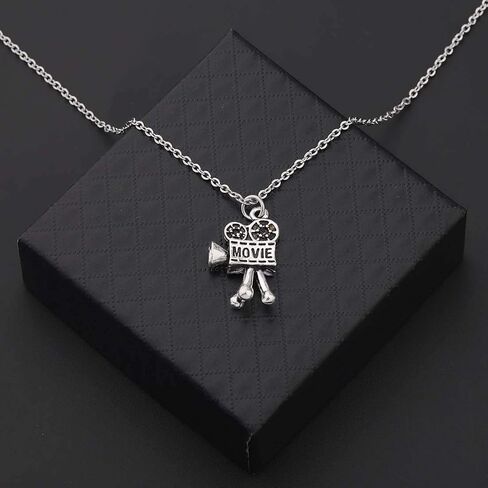 CHOORO Movie Camera Pendant Necklace Film Director Jewelry Graduation Gift for Film Student Actress gift (Movie Camera Necklace) in Kuwait