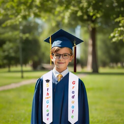 5th Grade Graduation Stole, 5th Grade Graduation Sash, Class of 2026 Fifth Graduate Sash Scarf for Graduations Party Supplies in Saudi Arabia