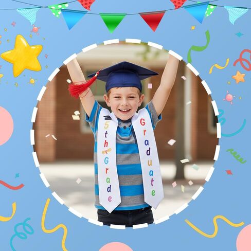 5th Grade Graduation Stole, 5th Grade Graduation Sash, Class of 2026 Fifth Graduate Sash Scarf for Graduations Party Supplies in Saudi Arabia