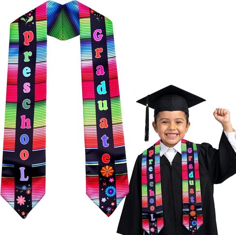 NNG Preschool Graduation Stole, Unisex Kids Graduation Sash for Ceremony and Photos, Class of 2026 Preschool Graduation Gift Multicolor in Saudi Arabia