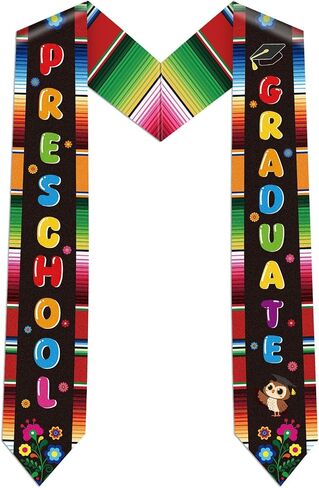 Mexican Preschool Kindergarten Graduation Stole Mexico Graduation Sash for Kids Class of 2026 Flower Grad Stoles Sashes Gifts for Girls Boys Unisex Graduates Party Decoration 30 Inch in Saudi Arabia