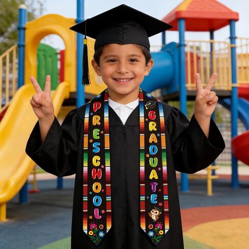 Mexican Preschool Kindergarten Graduation Stole Mexico Graduation Sash for Kids Class of 2026 Flower Grad Stoles Sashes Gifts for Girls Boys Unisex Graduates Party Decoration 30 Inch in Saudi Arabia