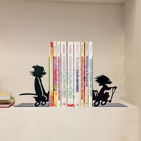 C&H Inspired Kids Bookends, Decorative Bookends for Kids Bookshelves, Cartoon Style Book Stoppers for Children Room, Fun Reading Decor Gift in Saudi Arabia