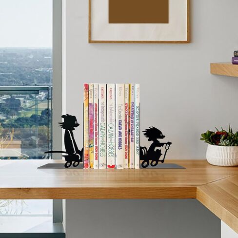 C&H Inspired Kids Bookends, Decorative Bookends for Kids Bookshelves, Cartoon Style Book Stoppers for Children Room, Fun Reading Decor Gift in Saudi Arabia