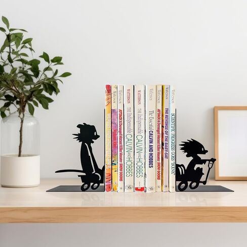 C&H Inspired Kids Bookends, Decorative Bookends for Kids Bookshelves, Cartoon Style Book Stoppers for Children Room, Fun Reading Decor Gift in Saudi Arabia