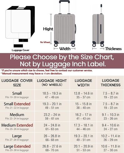 No Disassembly Suitcase Covers for Luggage - Clear PVC Luggage Cover, Transparent Suitcase Protector Cover Fit 19-30 Inch in Saudi Arabia