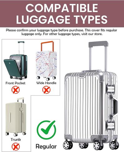 No Disassembly Suitcase Covers for Luggage - Clear PVC Luggage Cover, Transparent Suitcase Protector Cover Fit 19-30 Inch in Saudi Arabia