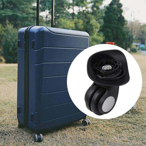 Luggage Spinner Wheel Luggage Wheels Replacement 3.43 Inches W024 Black Right for Suitcases Repairing Part in Kuwait