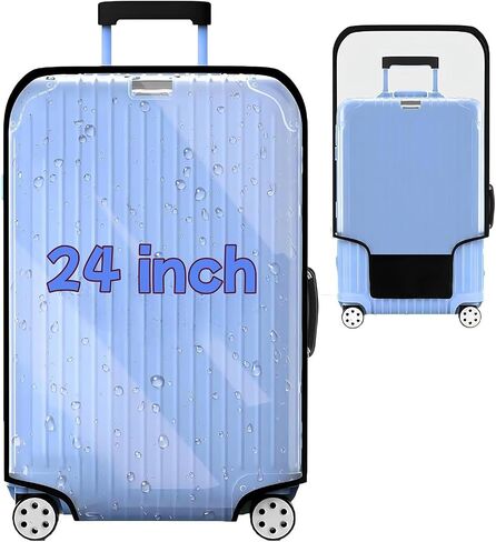 Suitcase Covers Clear Luggage Cover for 20"/24"/28"/30" Baggage Covers Waterproof Dustproof and Anti-scratch (24inch) in Saudi Arabia