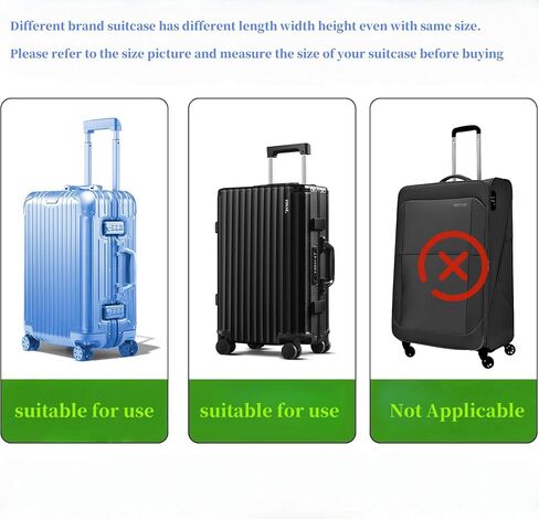 Suitcase Covers Clear Luggage Cover for 20"/24"/28"/30" Baggage Covers Waterproof Dustproof and Anti-scratch (24inch) in Saudi Arabia