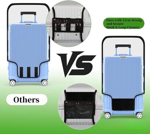 Suitcase Covers Clear Luggage Cover for 20"/24"/28"/30" Baggage Covers Waterproof Dustproof and Anti-scratch (24inch) in Saudi Arabia