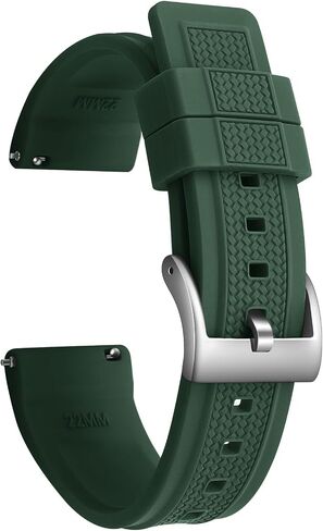 Watch Strap for Men 20mm Waterproof Dive Watch Band Sport Quick Release 22mm Soft Silicone Replacement Bands in Saudi Arabia