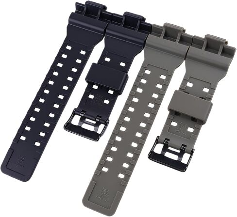 16mm× 29mm Watch Strap Compatible with Casio 10536683 GA700UC GA-700UC GA700 GA-700-1A GA-700-1B Resin Band Replacement for men wirst watchband and women Bracelet, Black in Kuwait