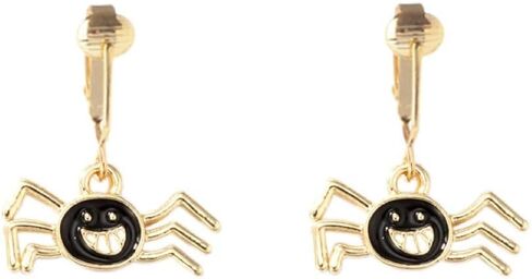 Aloha Earrings Non Pierced Gold Tone Clip On Halloween Dangling Earrings in Kuwait