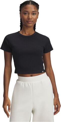 Under Armour Womens Rival Ribbed Baby Tee in Saudi Arabia
