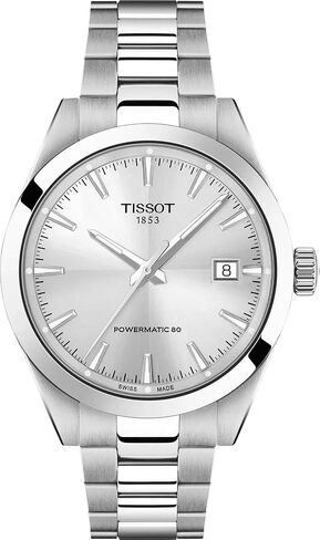 Tissot Gentleman 38mm, Swiss Automatic Watch for Men, Stainless Steel Case, Silver Dial, T1658071103100 in Kuwait
