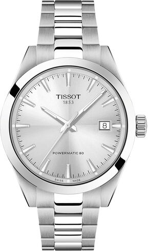 Tissot Gentleman 38mm, Swiss Automatic Watch for Men, Stainless Steel Case, Silver Dial, T1658071103100 in Kuwait