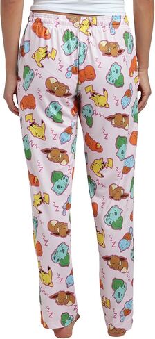 Pokémon Characters Napping Women's Cradle Pink Quick Turn Sleep Pajama Pants in Kuwait