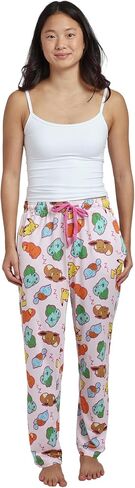 Pokémon Characters Napping Women's Cradle Pink Quick Turn Sleep Pajama Pants in Kuwait