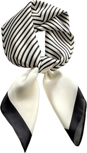 Silk Like Square Scarf for Women Men 27.5" in Kuwait