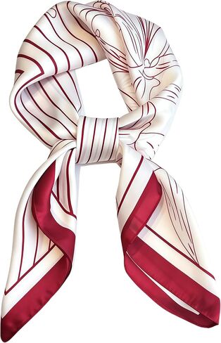 Silk Like Square Scarf for Women Men 27.5" in Kuwait