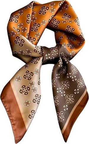 Silk Like Square Scarf for Women Men 27.5" in Kuwait