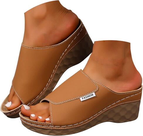 المرأة s ls الصيف المفتوحة تو الجلود الانزلاق على الشرائح عرض واسع Slingback Flatform l الصلبة اللون عدم الانزلاق النعال عارضة الراحة في الهواء الطلق أحذية المشي الشاطئ in Saudi Arabia