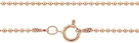 14Kt Rose Gold Filled 18" 1.5mm Ball Chain Necklace W/Spring Ring Clasp - 1Pc (13314)/1 in Saudi Arabia