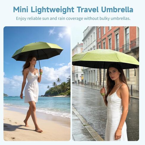 6 Pcs Mini Travel Umbrellas, Lightweight Portable Pocket Umbrellas for Purse, Small Pocket Umbrella for Daily Use, Travel, Efficient Sun Protection & Windproof Design in Saudi Arabia