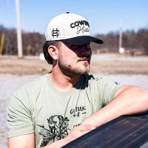 Lane Frost Cowboy Hustle Grit Cap Off-White in Kuwait