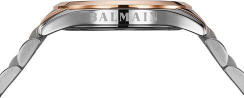 Balmain, Lady, Classic R, Bicolor (Steel and Pink PVD), Swiss Made, Quartz, White, Stainless Steel 316L, B43183182U in Saudi Arabia