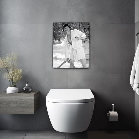 Funny Bathroom Canvas Wall Art, Hilarious Toilet Paper Canvas Print, Bathroom Comedy Humor Decor, Modern Wall Artwork, Toilet Poster Print Gag Gift for Home, Guest Bath, or Office (Humor Style-07, 8"L x 10"W) in Saudi Arabia