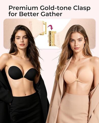 Boobas Sticky Bra Adhesive Strapless Backless Invisible Bra Reusable Push Up for Women Party in Saudi Arabia