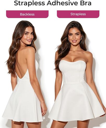 Boobas Sticky Bra Adhesive Strapless Backless Invisible Bra Reusable Push Up for Women Party in Saudi Arabia
