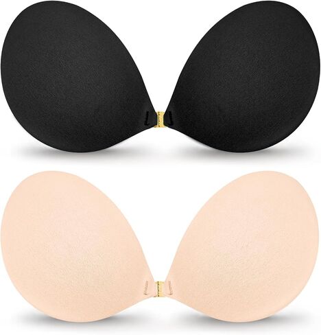 Boobas Sticky Bra Adhesive Strapless Backless Invisible Bra Reusable Push Up for Women Party in Saudi Arabia
