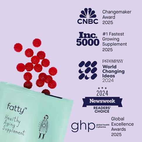 Fatty15 C15:0 Pentadecanoic Acid Gummies for Kids - 60 Vegan Gummies - 3X Cellular Benefits of Omega 3 Fish Oil - Longevity, Metabolic, Wellness & Liver Support - Gluten Free and Sugar Free in Saudi Arabia