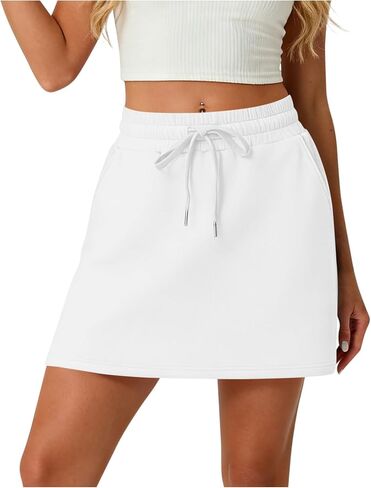Skorts for Women 2026 Trendy High Waisted Stretch Summer Casual Skort with Built in Shorts Pockets Work Office in Saudi Arabia