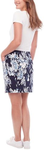 S.C. & CO. Ladies' Tummy Control Skort (L, Navy Floral) in Kuwait