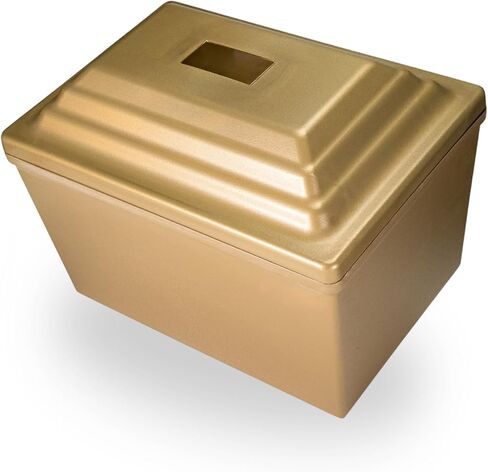 Silverlight Fortress Urn Vault باللون الذهبي، قبو جرة واحد لشخص واحد، قبو جرة الدفن الأرضي، يحمل جرة حرق جثث للبالغين للرماد البشري، قبو جرة حرق جثث متين لدفن المقبرة in Kuwait