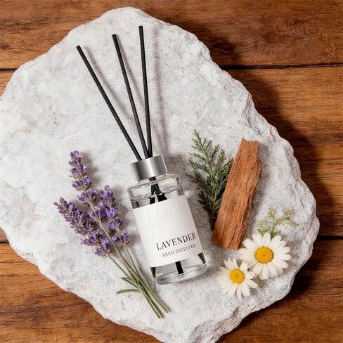 Reed Diffuser Set of 3, Jasmine, Lavender & Vanilla Scented Oil Diffusers with 15 Reeds, Long-Lasting Home Fragrance for Bedroom & Bathroom Decor, 1.7 fl oz Each, Total 5.1 oz in Saudi Arabia