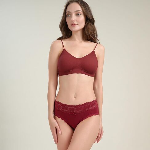 Womens Cotton Underwear Lace Bikini Panties Women's Hipster Underpants in Kuwait
