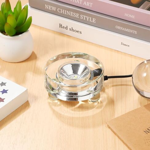 Uonlytech Table Lamp Base LED Lights Display Base Lighted Base Stand for Crystal Glass Resin Art Resin Display Glass Art Holder US Plug (White Light) Led Light Decor in Kuwait