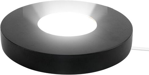 5.9 Inch Wood LED Light Base, Crystal Display Stand with 3 Light Modes and 10-Level Dimming for Acrylic, Crystal, Night Light, Glass Resin Art in Kuwait