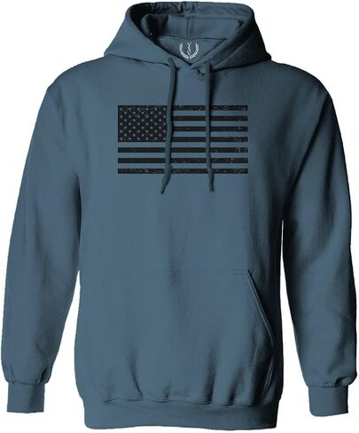 0023. United States of America Vintage American Flag USA us Military Patriotic Style Sweatshirt Pullover Hoodie in Kuwait