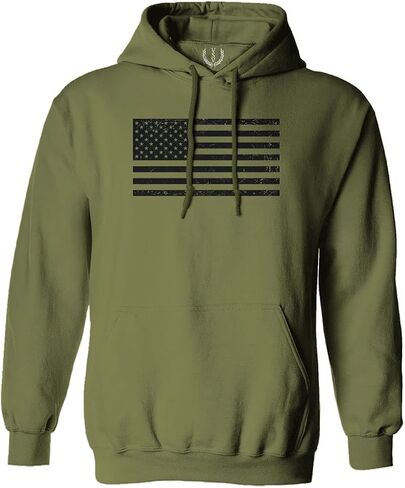 0023. United States of America Vintage American Flag USA us Military Patriotic Style Sweatshirt Pullover Hoodie in Kuwait