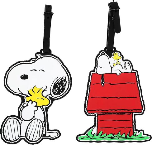 Peanuts Snoopy and Woodstock 2pk Luggage Tags for Travel and Everyday Use in Kuwait