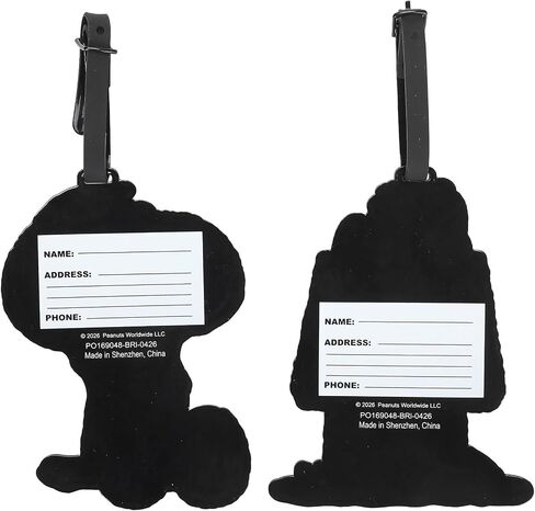 Peanuts Snoopy and Woodstock 2pk Luggage Tags for Travel and Everyday Use in Kuwait
