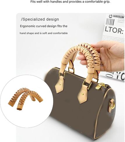 1pair Bag Handle Wrap Covers for 20 25 30, Leather Grip Protector Strap, Stain and Abrasion in Kuwait