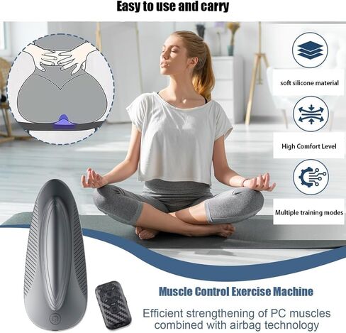 Kegel Exerciser for Men, Soft Silicone Kegel Exercise Device,Used for Bladder Support Tightening and strengthening Muscle Control Training, Endurance Muscle Recovery, and Kegel Relaxation（Grey） in Saudi Arabia