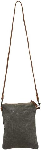 Myra Bag Vintage Leafed Boho Purses for Women - Canvas Crossbody Bag, Boho Handbags for Women with Leather Accents and Canvas Fabric, Chic Military Aesthetic, Casual Cloth Purses for Everyday in Kuwait